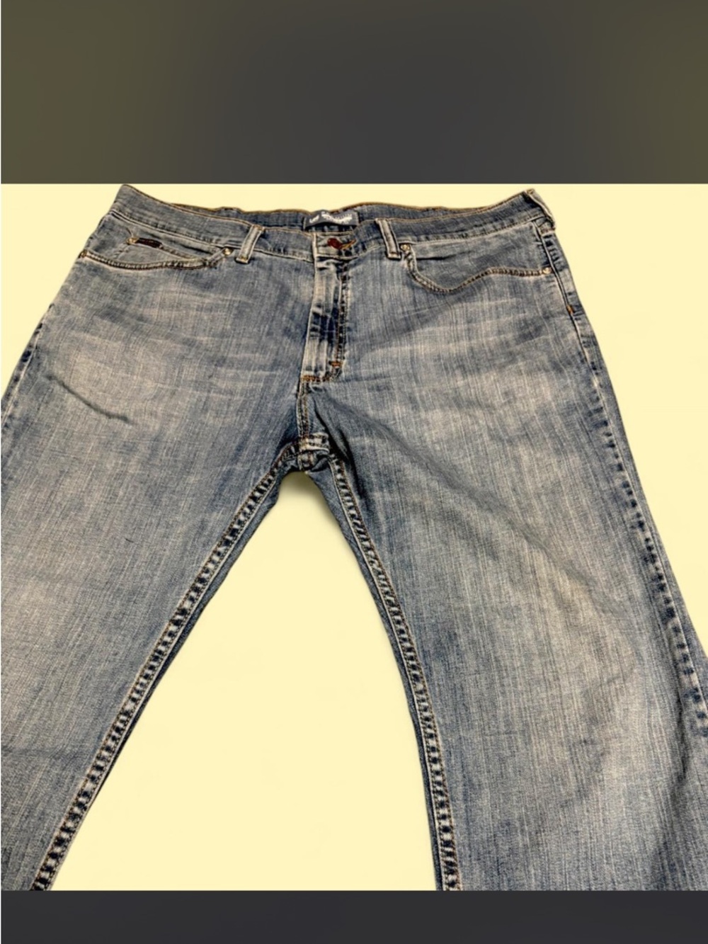 Lee Blue Denim Classic Fit Straight Leg Jeans